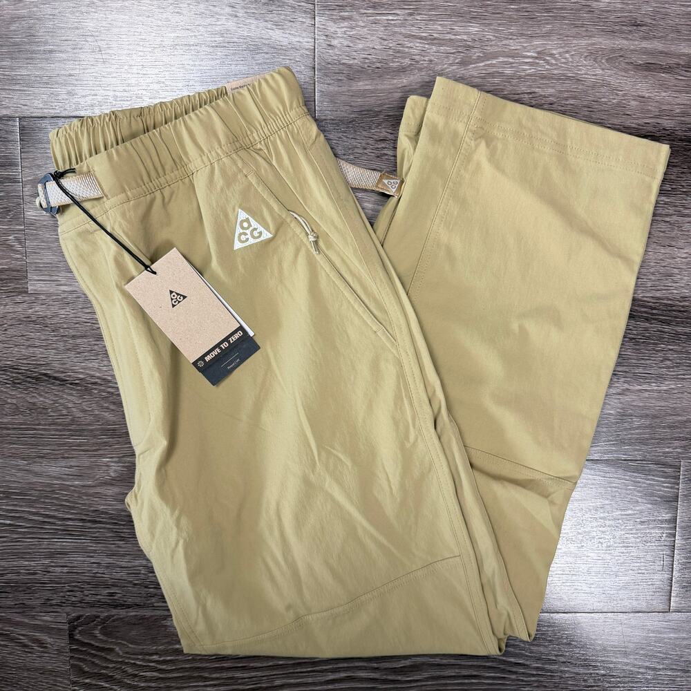 Nike ACG UV Repel Woven Hiking Pants Parachute Beige Belted FN2450-297 Men’s L